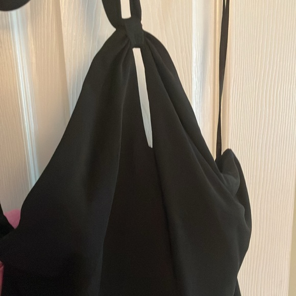 Black halter top by Ann Taylor LOFT in Petite Medium. - Picture 3 of 4